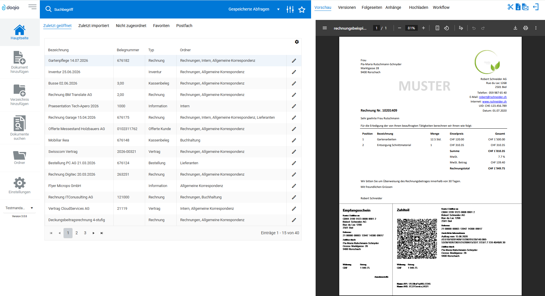 Doqio Archivierung DMS Dokumente archivieren